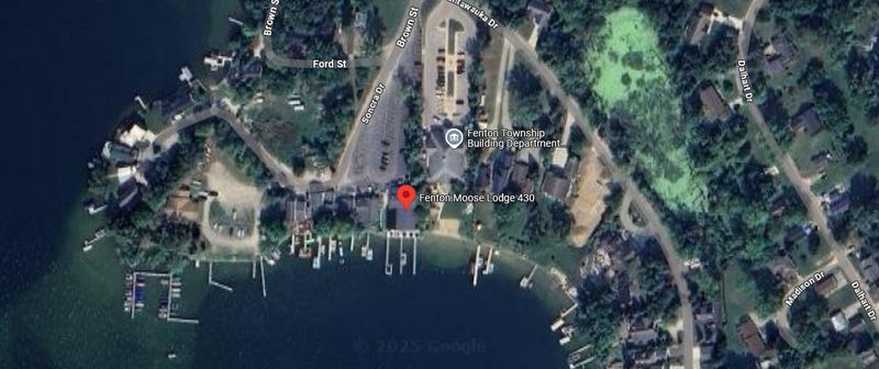 Bay Port Resort (Fenton Yacht Club) - Aerial Map